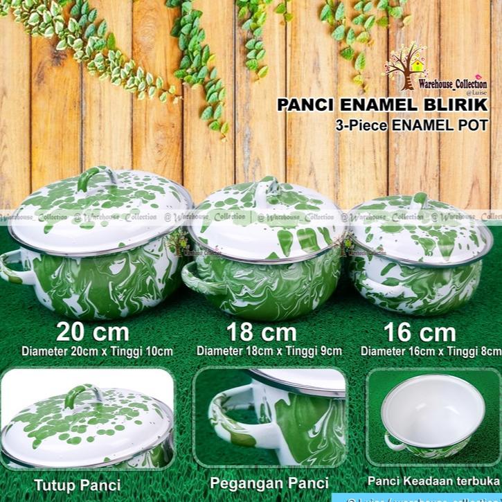 [ PER-BJ ]PANCI BLIRIK/PANCI ENAMEL GEMOY/PANCI BLIRIK LABU/ PANCI JADUL/ PANCI BLIRIK HIJAU