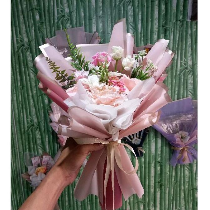 Bouquet Flower Korean Style  Artificial - Buket Bunga  Bunga Ucapan Kado Pacar Kado Wisuda Pengantin
