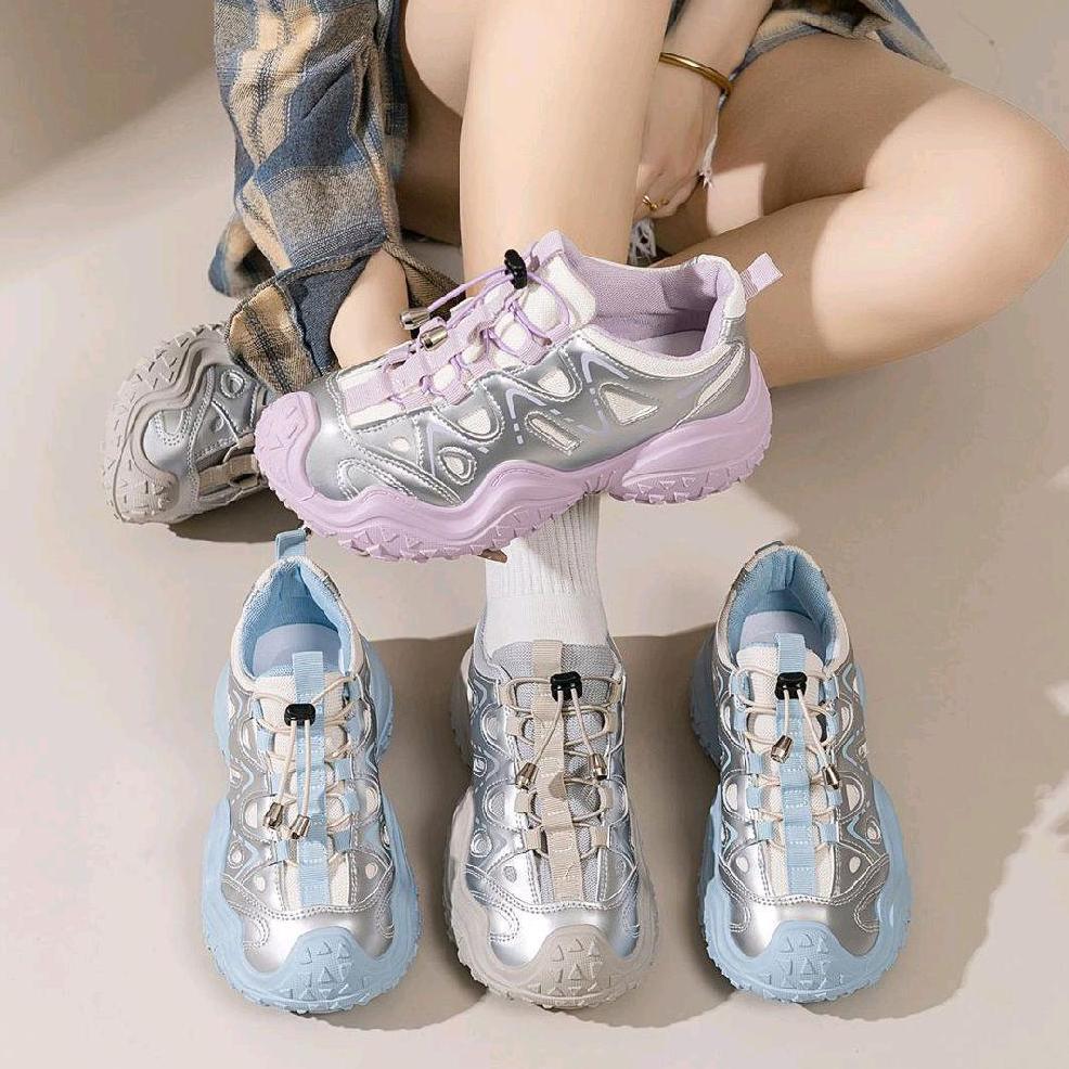 EXCLUSIVE MARELOW CAMEL PURPLE - SEPATU SNEAKERS HIKING SPORT KOREAN STYLE WANITA OUTDOOR PREMIUM BE