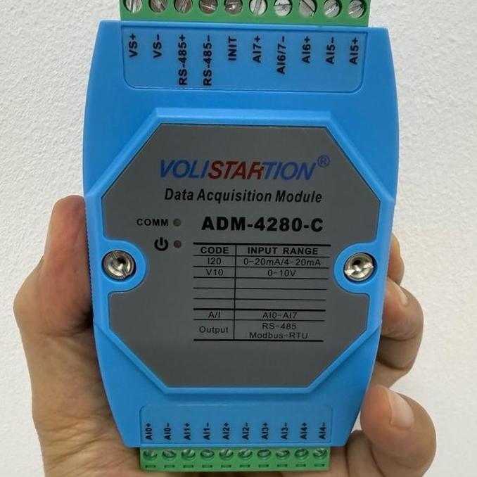 NEW MODBUS RTU RS485 - Voltage 0-10 Volt to Modbus RTU RS485 ADM-4280-V10