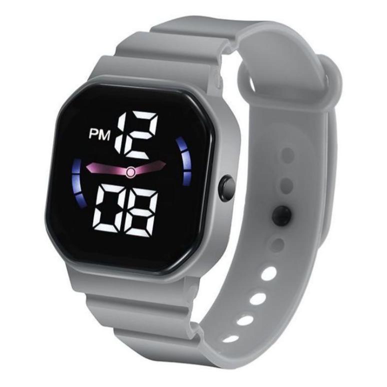 promo jam tangan led digital pria wanita petak couple elektronik fashion