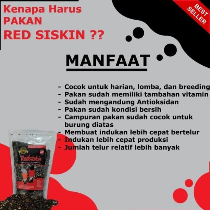 PAKAN SISKIN MAKANAN BURUNG RED SISKIN