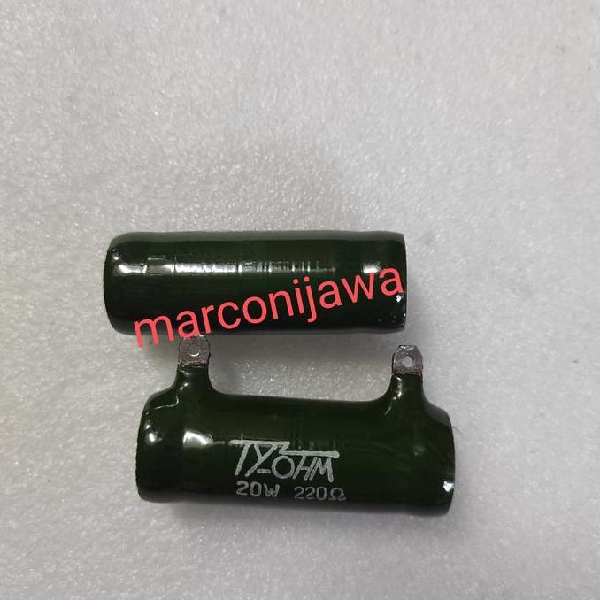 RESISTOR 20WAT 220OHM HIJAU JAPAN BL27