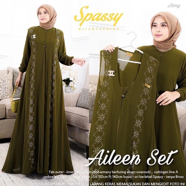 TERMURAH [Ada jumbo] AILEEN set / Ailen Dres / Aileen Dress / Aileen Gamis 2026