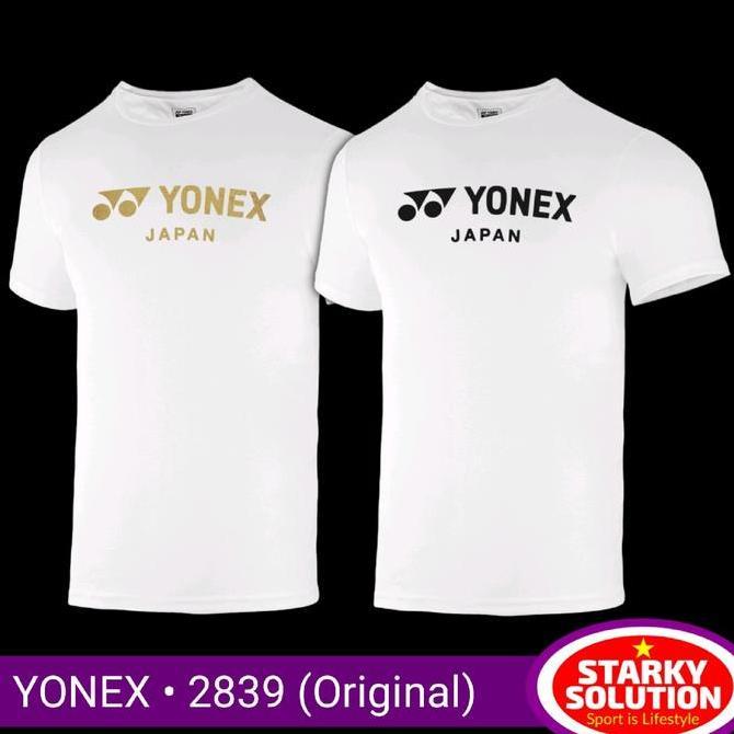 Kaos Badminton YONEX JAPAN 2839 EASY3 WHITE Baju Bulutangkis Original