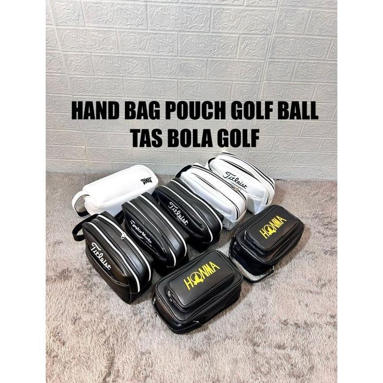 BIG PROMO tas bola golf pouch exclusive hand bag ball golf hand bag golf