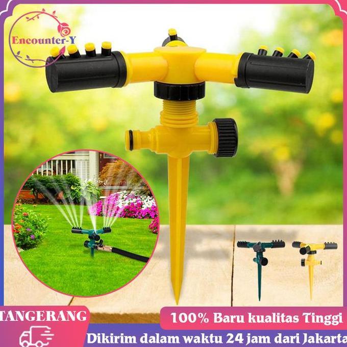 IDSTORE Sprinkler Rumput Putar Otomatis Sprinkler Air Sprinkler Rumput