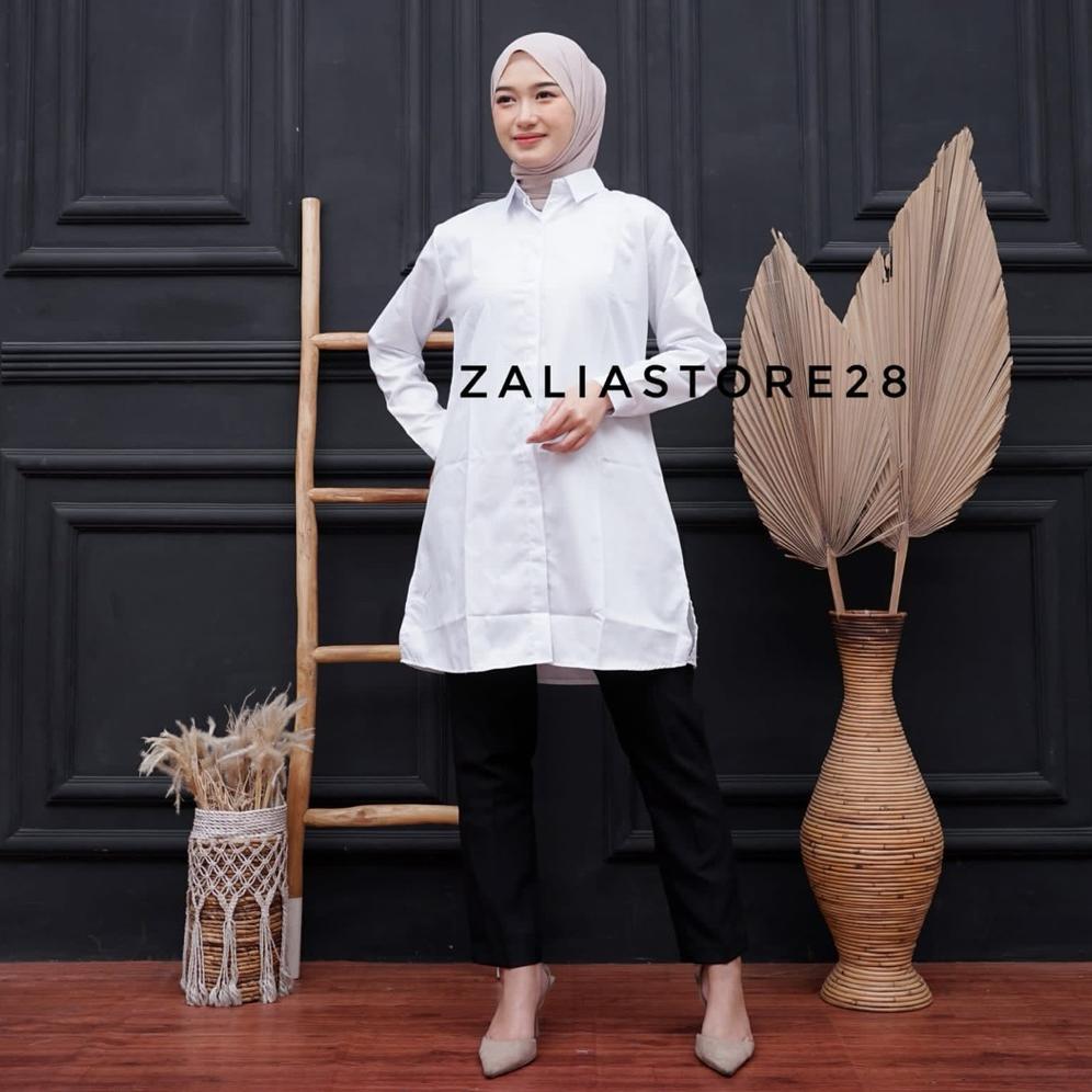 Terbaru Tunik Toyobo/ Tunik Polos / Kemeja Tunik/ Blouse Tunik/Tunik Putih