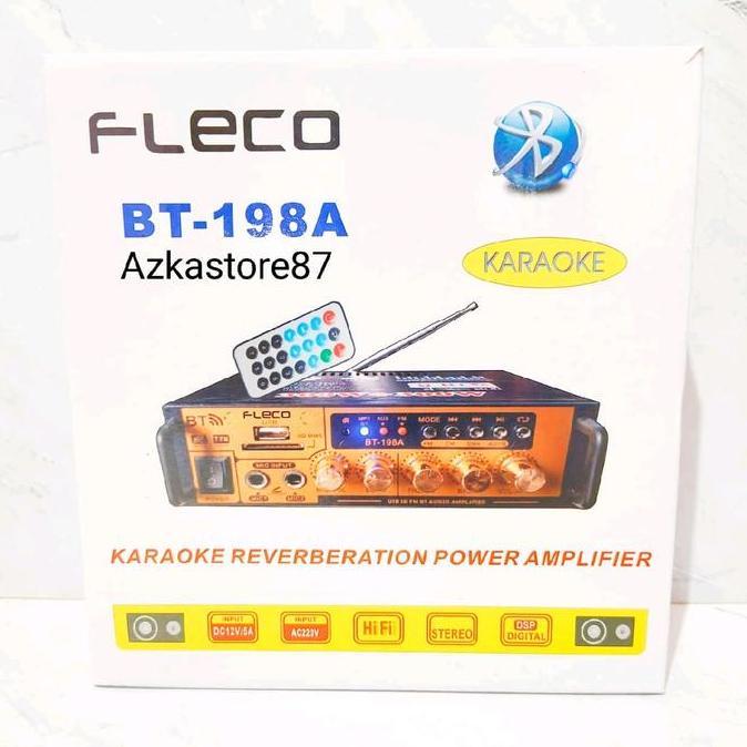 Amplifier Fleco D09 - 600 watt - Bluetooth Karaoke - Radio FM Amplifier flevo 198A Ampli