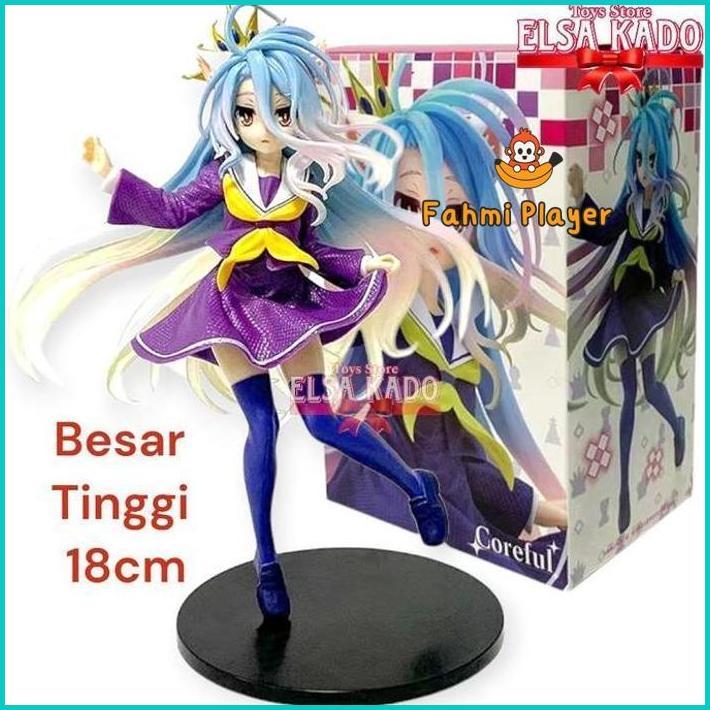 Action Figure No Game No Life Shiro 18Cm Wonderful Pvc Anime Collectible