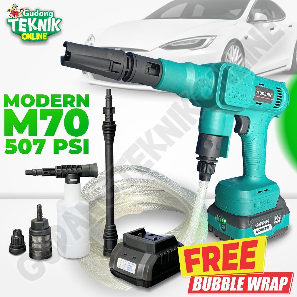 Jet Cleaner CORDLESS MODERN M70 / Mesin Cuci Motor Mobil BATERAI M-70 M70 MODERN