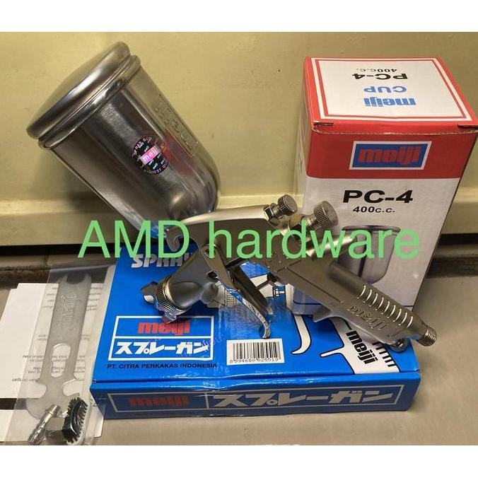 MEIJI JAPAN SPRAY GUN F75 TABUNG ATAS SPET SEMPROTAN CAT KOMPRESOR ORI