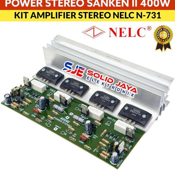 KIT POWER STEREO 400W AMPLIFIER SANKEN 2 400 W WATT SANKEN 2 AMPLI AUDIO POWER OCL STEREO AMPLIFIER 