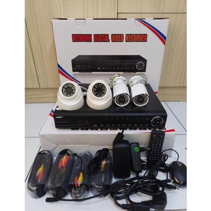 8SANJAYSHOPSSS - PAKET DVR KIT 4CH FULL HD 2MP PAKET DVR KIT 4CHANNEL LENGKAP DENGAN CCTV PLUS HARDI