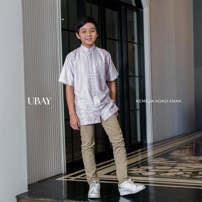 Gerai Hawa - Ubay Kemeja Anak Motif Baju Koko Lebaran Premium - Jordan Edition