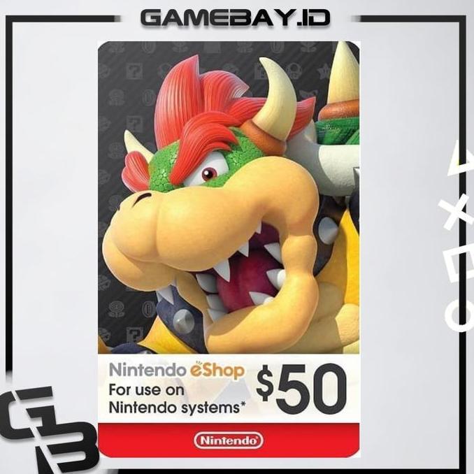 janisetyovikgeh - nintendo switch eshop gift card usa us wallet 50 usd dollar dolar $50