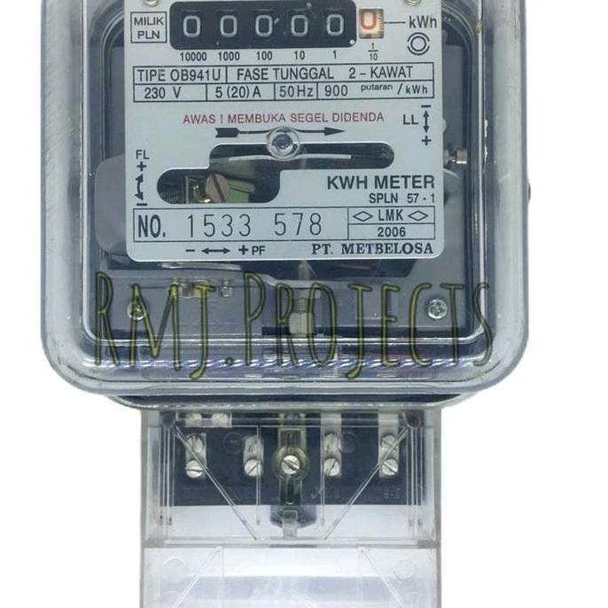 Termurah Kwh Meter Listrik Meteran Pembanding 1Phasa 5.20A Analog Murah