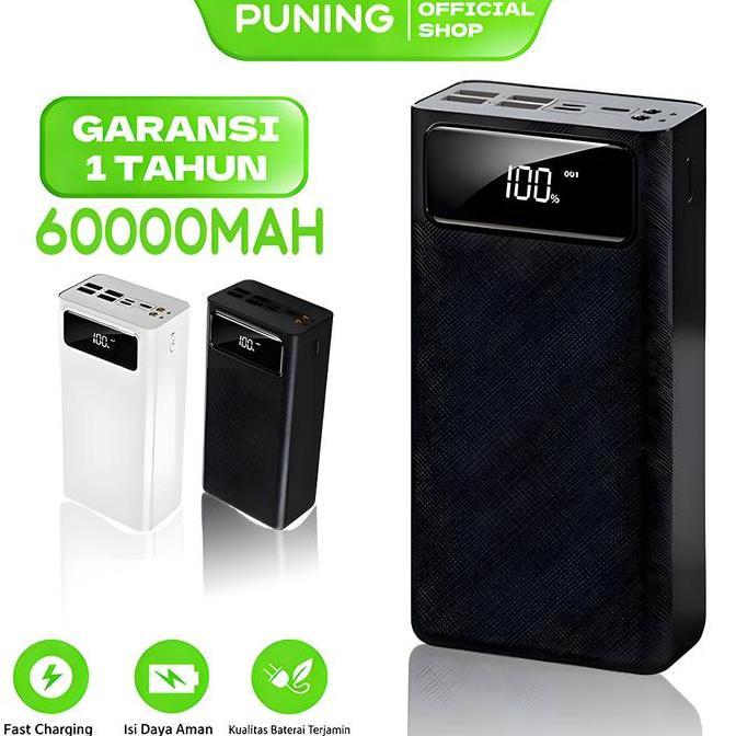 Nadiavaramella - Puning Lentiven Power Bank 60000Mah Powerbank Baterai
