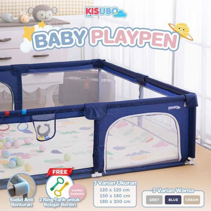 KISUBO Playpen Pagar Pengaman Bayi Tempat Bermain Anak Pagar Mainan Anak Pagar Bayi Kolam Main Anak 