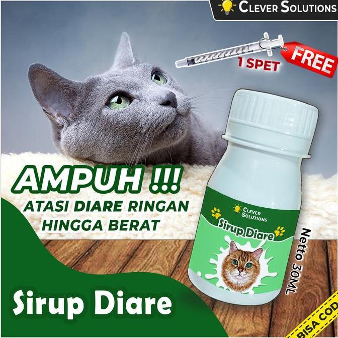 Clever Solutions - Sirup Diare (Obat Sirup Diare Mencret Ampuh Anti Diare dan Mencret Kucing)