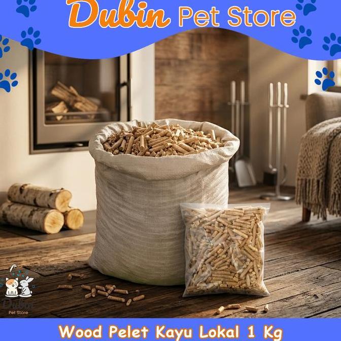 WOOD PELET 1 KG / Serbuk Pasir Pelet Kayu Wood Pellet