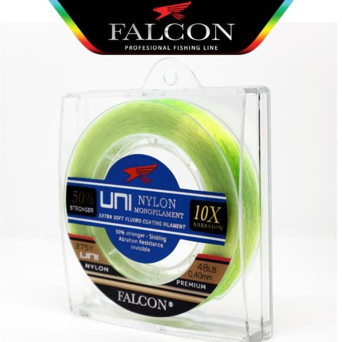 Senar Pancing Falcon UNI 275 yards Yellow Fluo Night Vision
