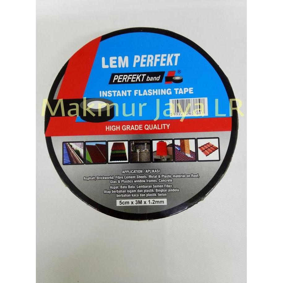 cvRudiyana - Flashing Tape Perfekt Band Flashband Lakban Anti Bocor Isolasi Solasi Talang Atap Gente
