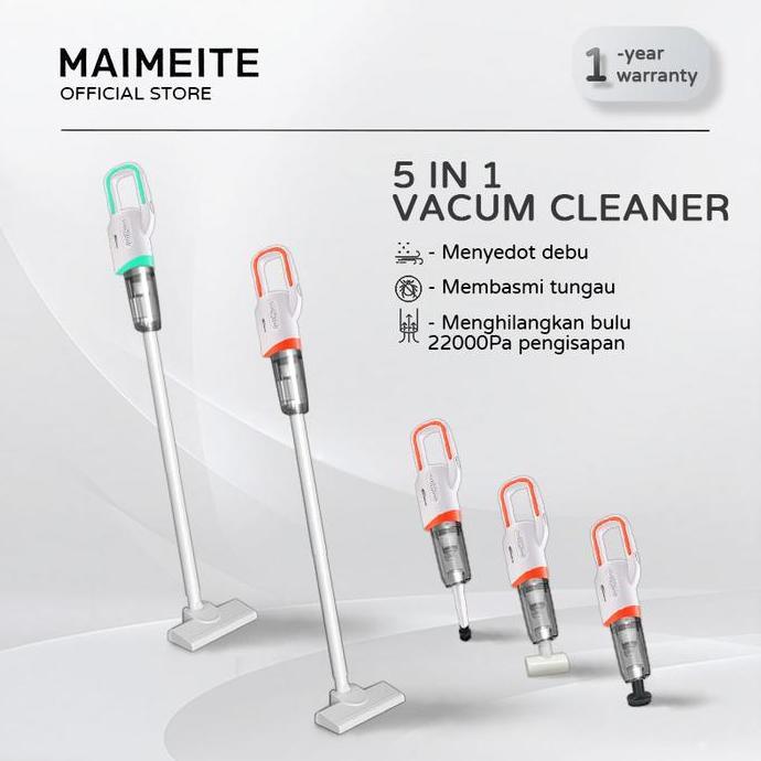 MAIMEITE Vacuum Cleaner Penyedot Debu 5 IN 1Cordless Portable 20000Pa Mini Penyedot Debu
