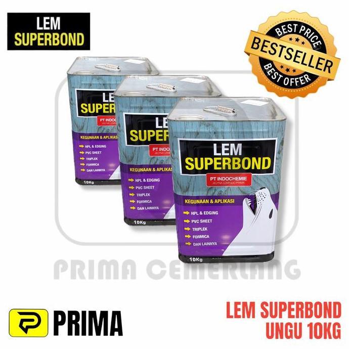 cvRudiyana - LEM SUPERBOND UNGU 10KG / Lem PVC Sheet / Lem TACO Sheet / Lem Kayu Diskon