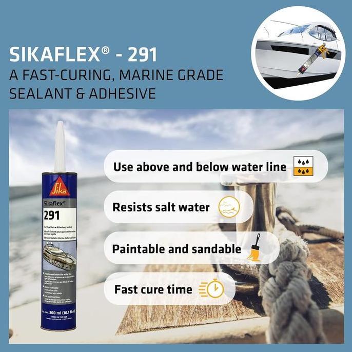 gh_sudali - Sikaflex 291 Marine Adhesive Sealant Black 310ml Diskon