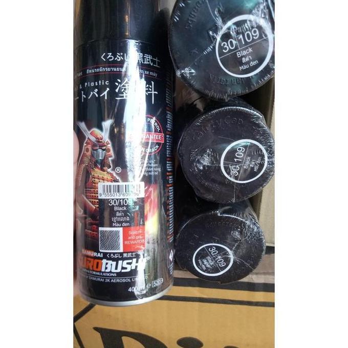 Now- Pilok Pilox Samurai 109 400Ml Hitam Glossy Hitam Kilap