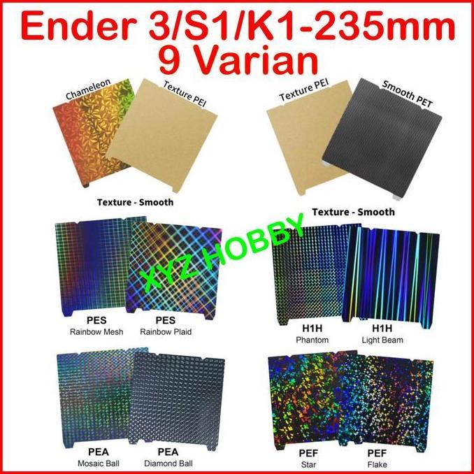 Vrzukifazyah - Pei 235 Ender 3 / K1 Pet Peo Pek Pef Pes Pea Pew H1H Fiber Diamond Magnetic Spring St