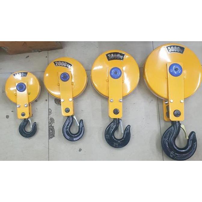 Bottom Hook 2 Ton Hoist / Hook Wire Rope Hoist 2000kg