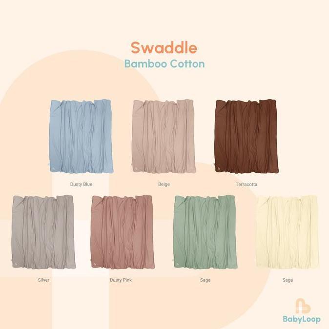 Kain Bedong Bayi - Baby Swaddle Bamboo Cotton - Baby Loop