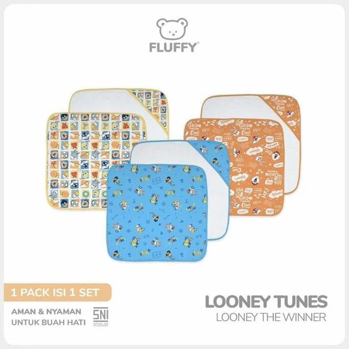 FLUFFY LOONEY TUNES SERIES 1 PC Selimut Topi Bayi Satuan / LOONEY TUNES / Kado Lahiran / SNI