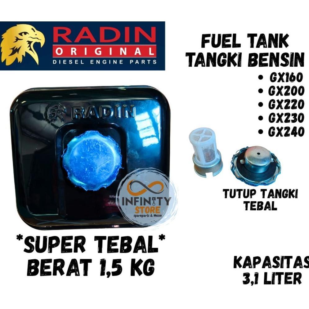 Fuel Tank - Tangki Bensin Gx160 Gx200 Gx220 Gx240 Radin
