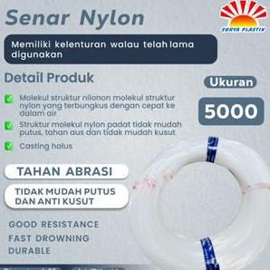 Senar Cap Ikan Kakap  Ukuran 5000 (140)  per Roll /Tali Senar Pancing / Senar Layangan