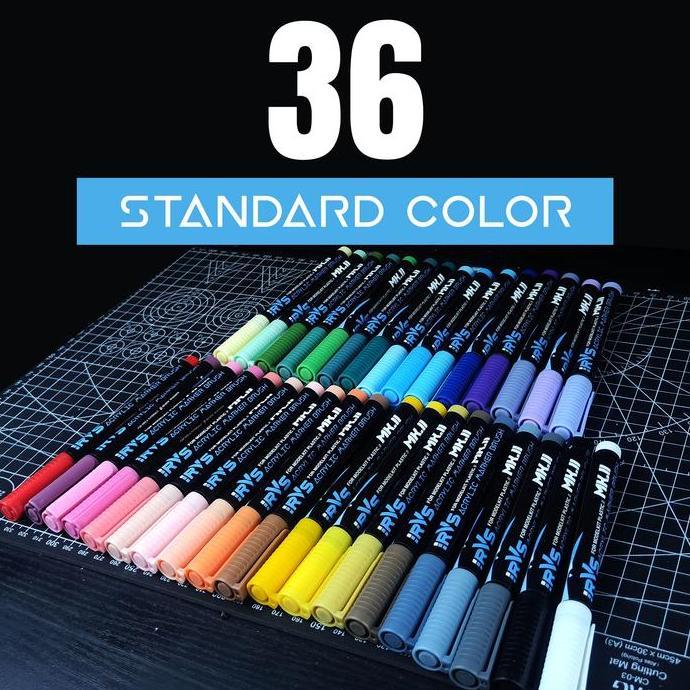 PROMO / RVS marker -  Soft tipped marker acrylic standard color - gundam marker -marker akrilik gund