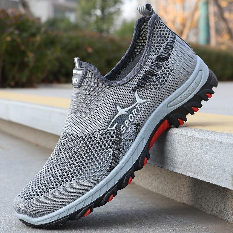 bestpromo slip on pria sepatu hiking pria outdoor shoes sepatu gunung slip on olahraga casual import