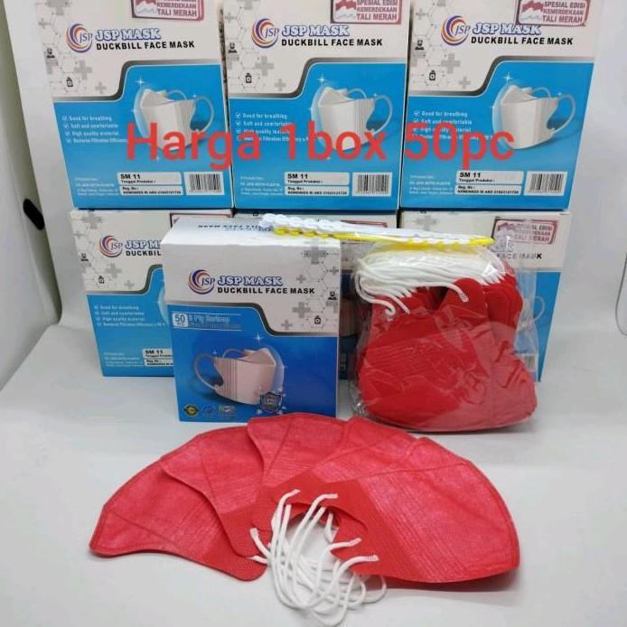 10 PCS MASKER DUCKBILL MERAH PUTIH HUT PERAYAAN 17 AGUSTUS