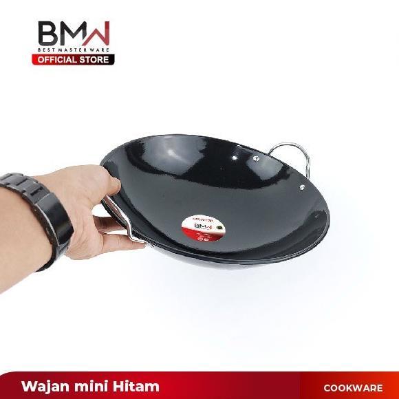 Terlaris Wajan Hitam Mini Kecil / Kuali Penggorengan Wajan Enamel 20 23 25 Cm