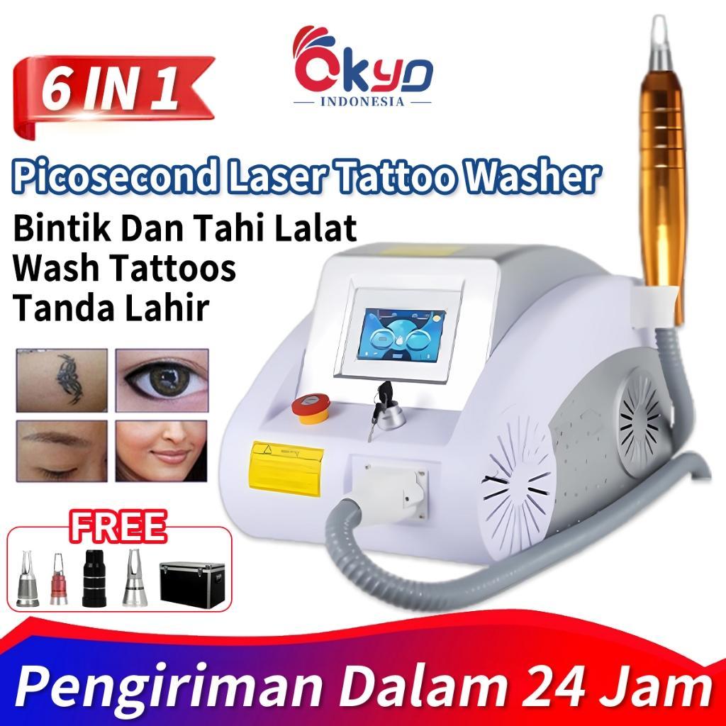 Picosecond Laser 7In1 Laser Tattoo Washer Mesin 2000W Laser Tattoo Removal Mesin Laser Alat Penghapu