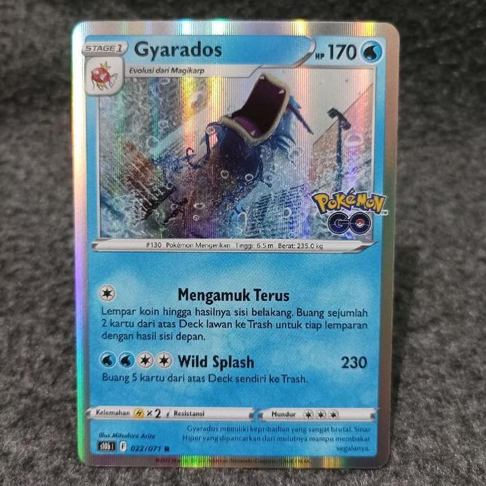 Pokemon indonesia TCG gyarados 022/071 R s10b pokemon go