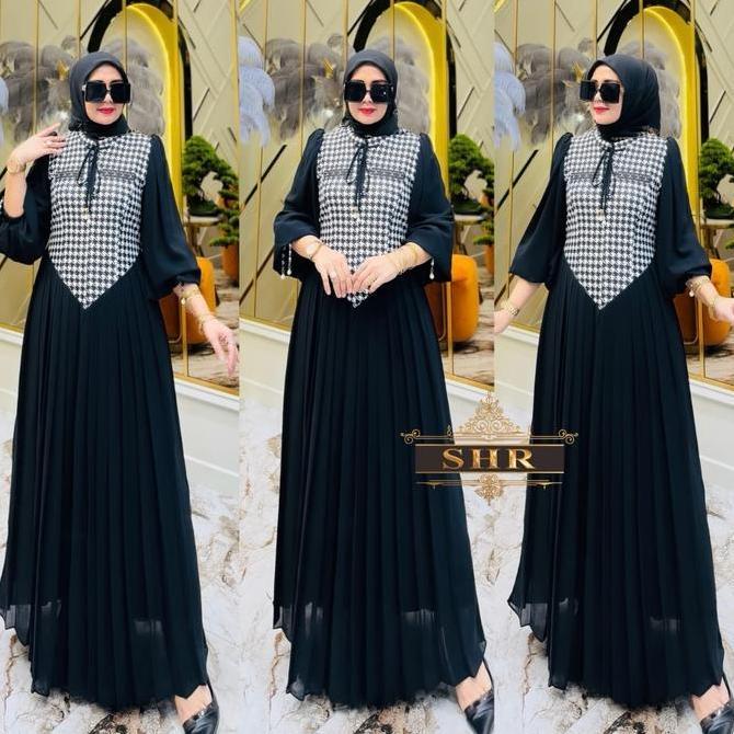 Khza- Shr TerbaruGamis Rajut Pita Honstood Cantik