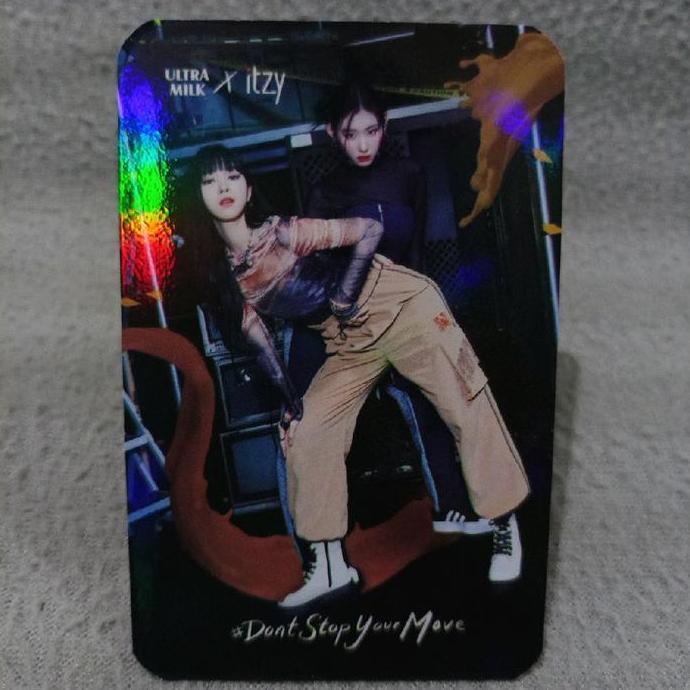 Official ultra milk itzy photocard - unit chaeryeong ryujin