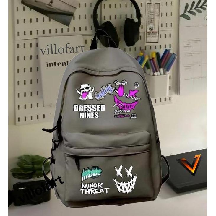 villofart-TAS ransel Sekolah SD SMP SMA SMK PASHION BACKPACK  PRIa