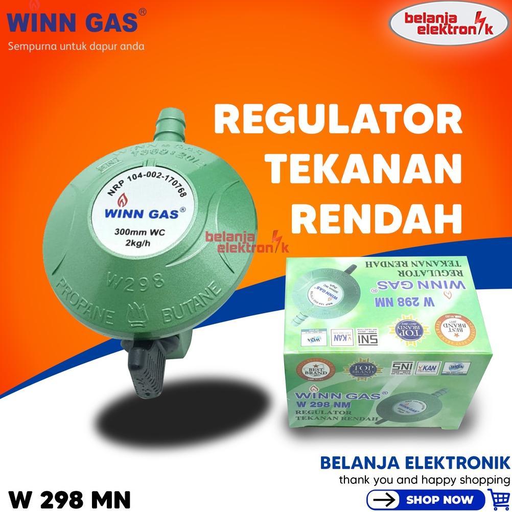 NEW REGULATOR GAS WINN GAS W-298 NM NON METER LOW PRESSURE 3 KG / 12 KG ANTI BOCOR TEKANAN RENDAH [t