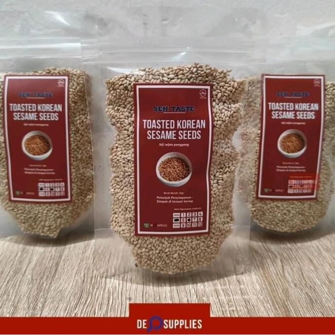 Ready Biji Wijen Panggang Sangrai Korea Sentaste 50gr - Korean Sesame Seeds