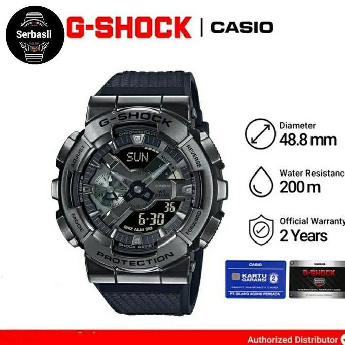 JAM CASIO G-SHOCK GM-110BB-1A / GSHOCK GM110BB ORIGINAL BERGARANSI