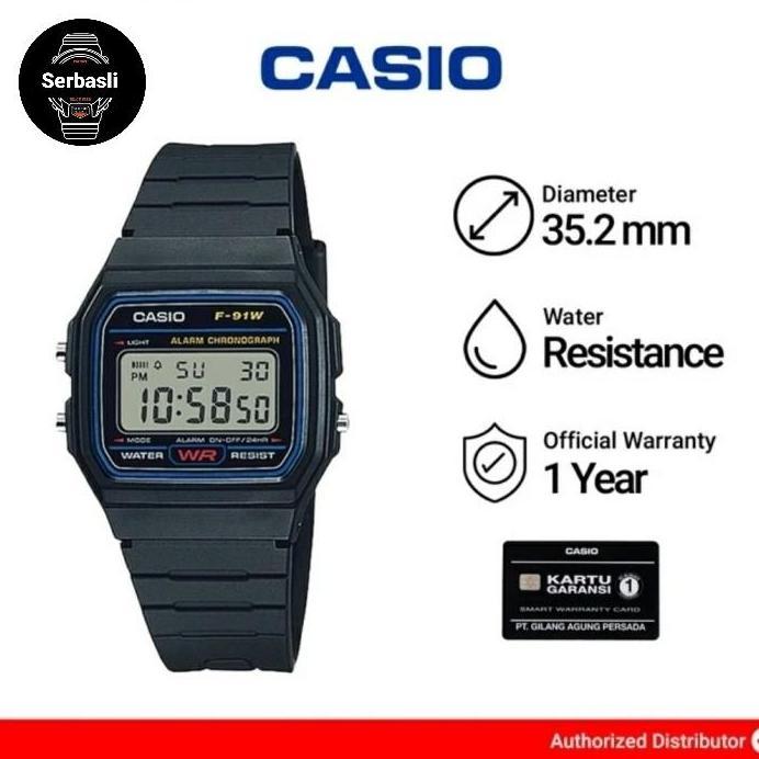 CASIO GENERAL F91W1DG / F-91W-1DG / F91W ORIGINAL